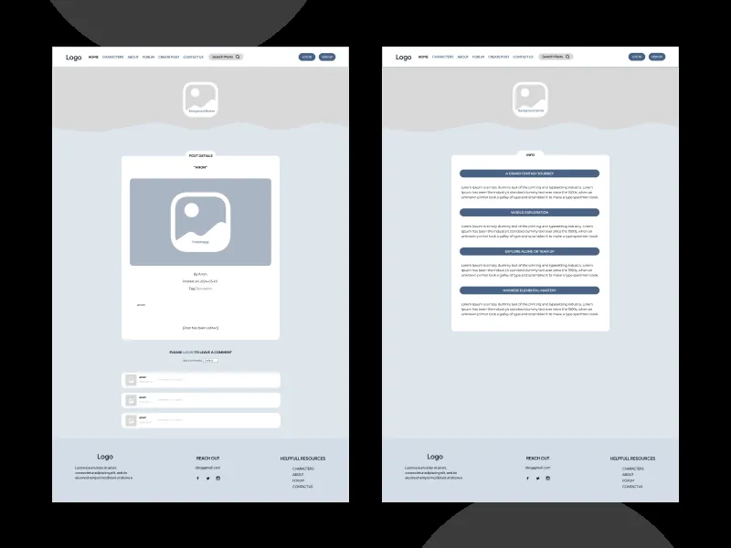 bdebuf wireframes, screen 4